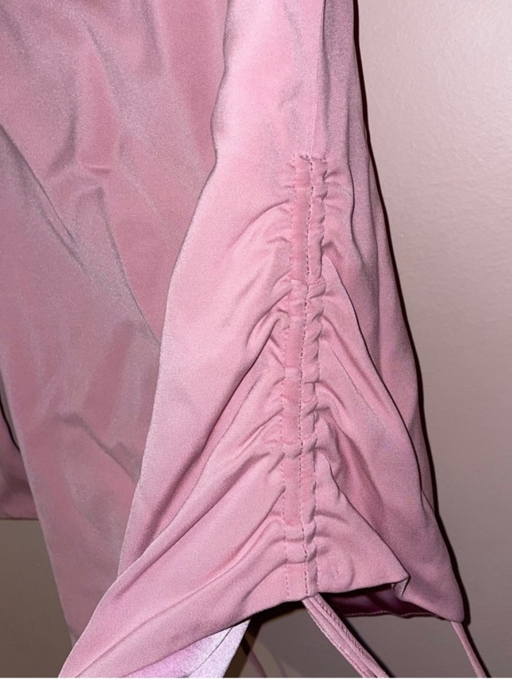 Cushnie Et Ochs Pink Off Shoulder Drawstring Halter Stretch Crepe Top Size 2 - Picture 7 of 12